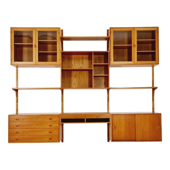 Danish Modern Modular Oak Shelving System by Hansen & Guldborg Mobler, Denmark, 1960s For Sale