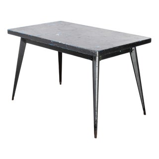 Vintage French T55 Tolix Rectangular Dining Table, 1960s For Sale