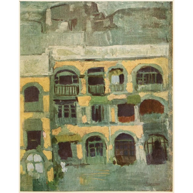 1948 After Pablo Picasso, "The Blue House" First Edition Period Offset Lithograph For Sale - Image 10 of 10