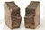 Iron Red Striated Stone Bookends - A Pair For Sale - Image 4 of 5
