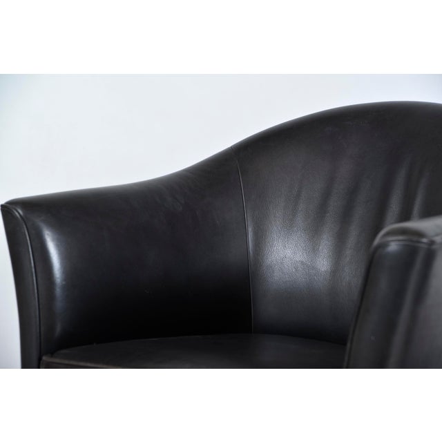 Leather Model MH80 Queen Chairs by Lars Kalmar for Mogens Hansen, Denmark, 1970s, Set of 2 For Sale - Image 13 of 18