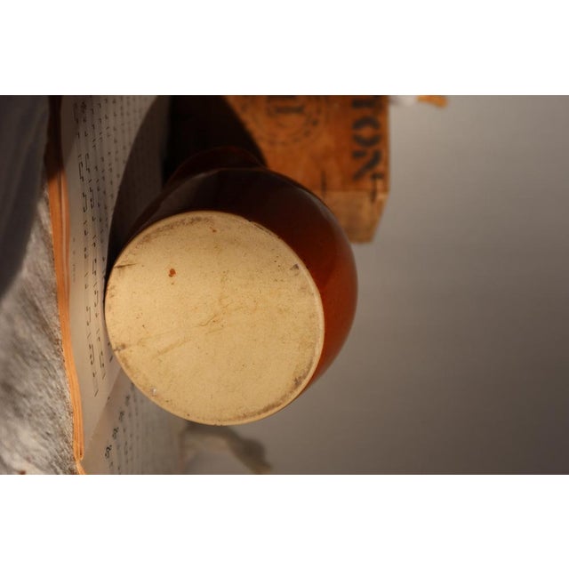 Rustic Small Glazed Stoneware Jar, 1970s For Sale - Image 3 of 8