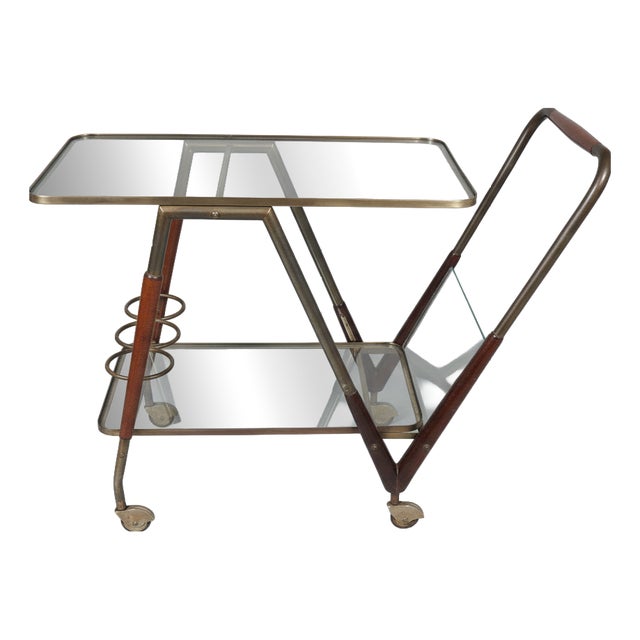 Mid-Century Modern Bar Cart by Cesare Lacca for Cassina, 1950s For Sale