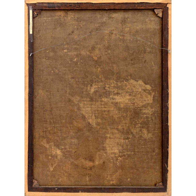 19th Century Italian Floral Still Life Oil on Canvas, 19th Century For Sale - Image 5 of 6