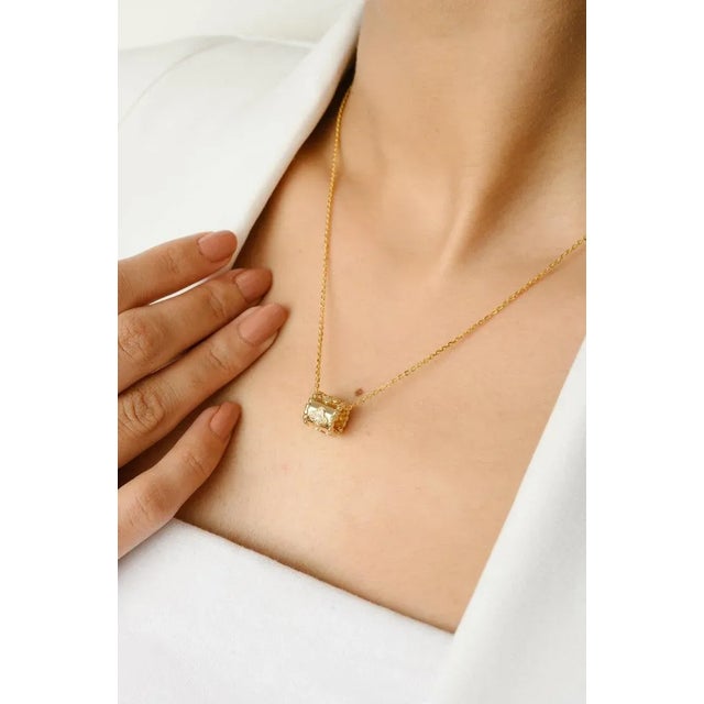 Art Deco Diamond Clover Roller Chain Necklace in 14k Solid Gold For Sale - Image 3 of 9