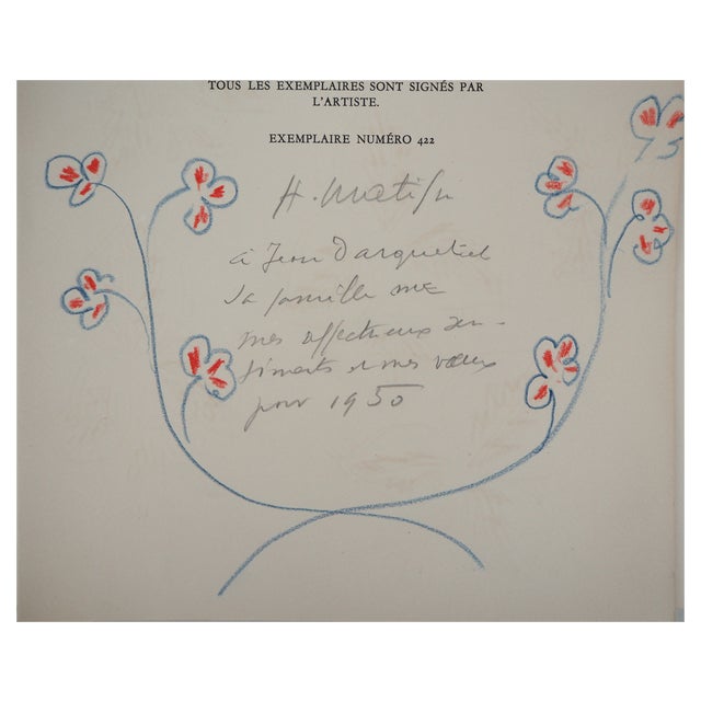 Henri Matisse, Flower Strands, 1950, Original Drawing For Sale