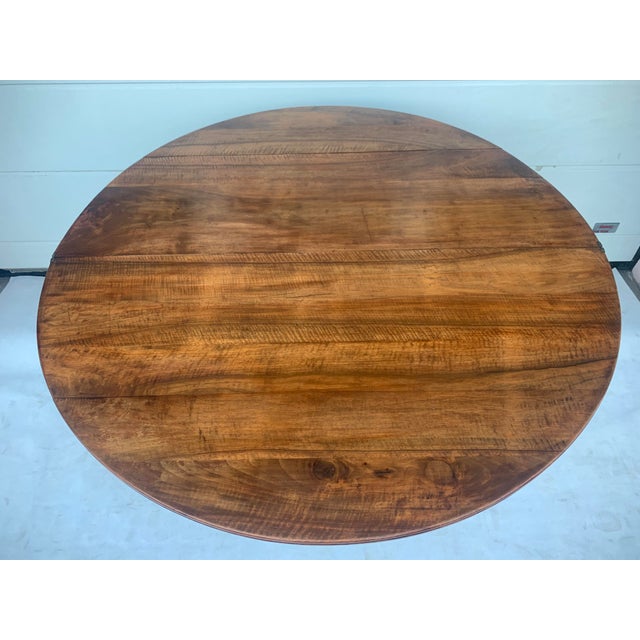 Demi-Lune Walnut Biedermeier Console Table with Drawer, 1840s For Sale - Image 12 of 18