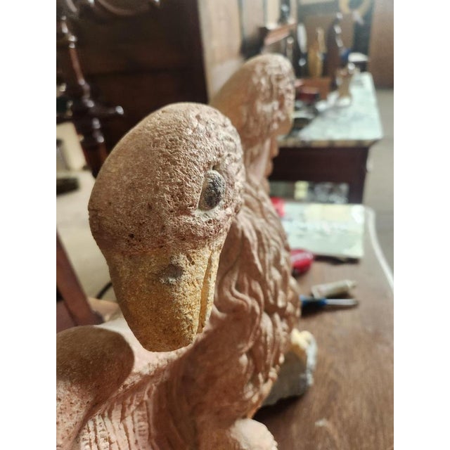 Stone 16th Century Limestone Two-Headed Eagle For Sale - Image 7 of 12