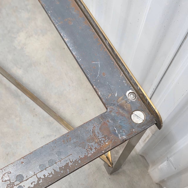 Brass and Marble Coffee Table in the Style of Paul McCobb For Sale - Image 12 of 12
