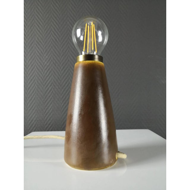 Mid-Century Modern Ceramic Table Lamp by Le Klint for Palshus, 1950s For Sale - Image 3 of 5