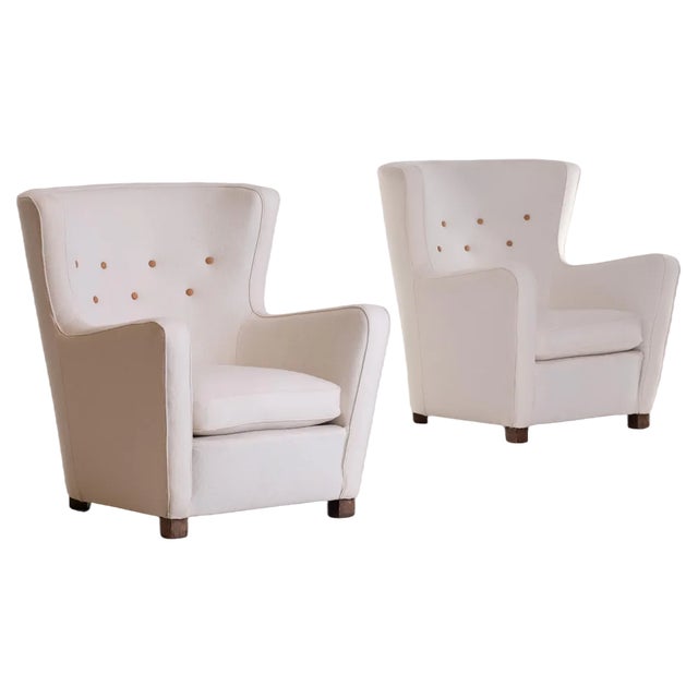 Set of Scandinavian Armchairs, 1930s For Sale