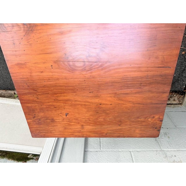 19th Century Antique 19th Century Early American Hepplewhite Federal Style 1 Drawer Side Table. For Sale - Image 5 of 16