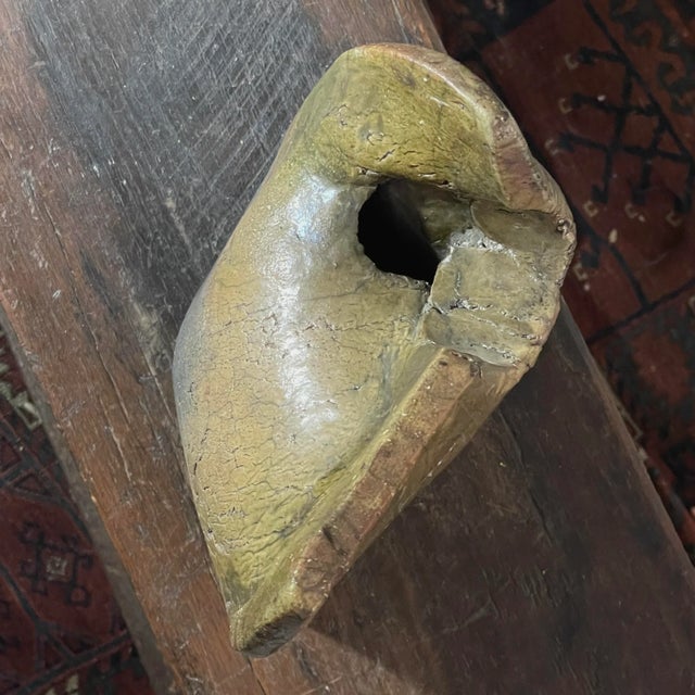 Black 1970s Vintage Postmodernist Raku Slab Stoneware Vessel by Geraldine Shapiro, Signed For Sale - Image 8 of 9