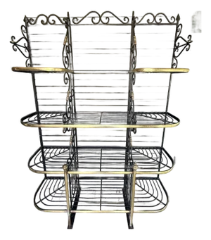 Grand Antique French Antique Iron and Brass Bakers Rake. Circa 1900