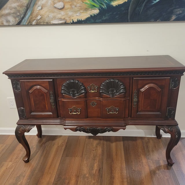 1970s French Provincial Sideboard Buffet For Sale - Image 12 of 16