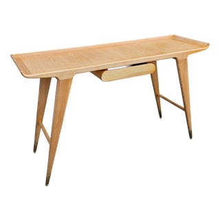 Writing Desk in Ash Wood by Gio Ponti , 1950s For Sale