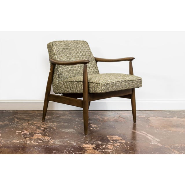 A gfm-87 armchair designed by juliusz kędziorek, manufactured at the gościcińska fabryka mebli (gfm), poland, in the...