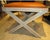 Not Yet Made - Made To Order Bespoke Cerused Oak X-Frame Bench For Sale - Image 5 of 5