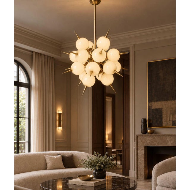 Metal 21st Century Murano Pinocchio Chandelier by Fabio LTD For Sale - Image 7 of 7