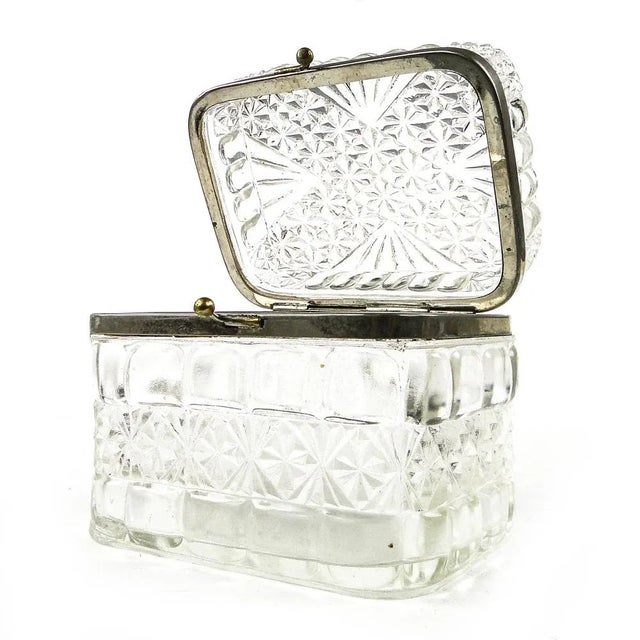 Polish Art Deco Sugar Bowl from Ząbkowice Glassworks, 1920s For Sale - Image 3 of 12