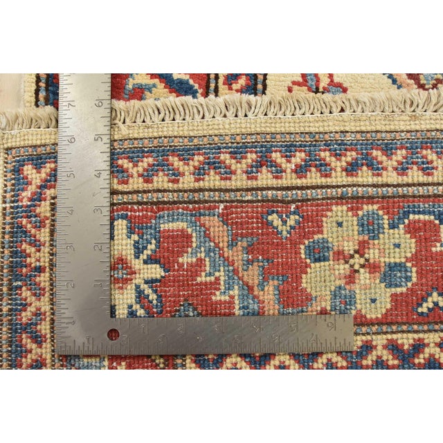 Kazak Rug 2’11” X 5′ Beige Wool Tribal Hand-Knotted Oriental Carpet For Sale - Image 13 of 13