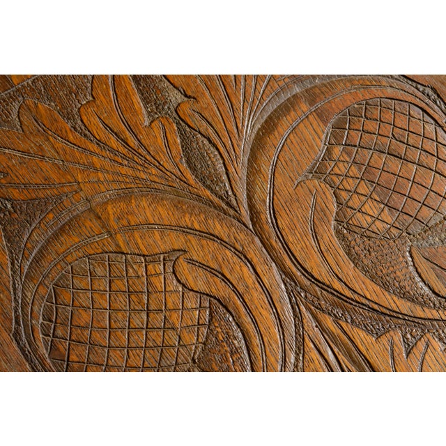 Early 19th Century Antique Monk's Chair With Extensive Carving For Sale - Image 5 of 8