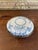 Possibly Antique Chinese Blue and White Porcelain Lidded Box With Bronze Toned Mounts, Late Qing Dynasty. For Sale - Image 4 of 10