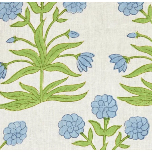 ⭐️ Ships Within 2 Days On the Front: Mughal Printed Fabric On the Back: Ivory Linen Fabric 100% Linen Fabric All pillow...