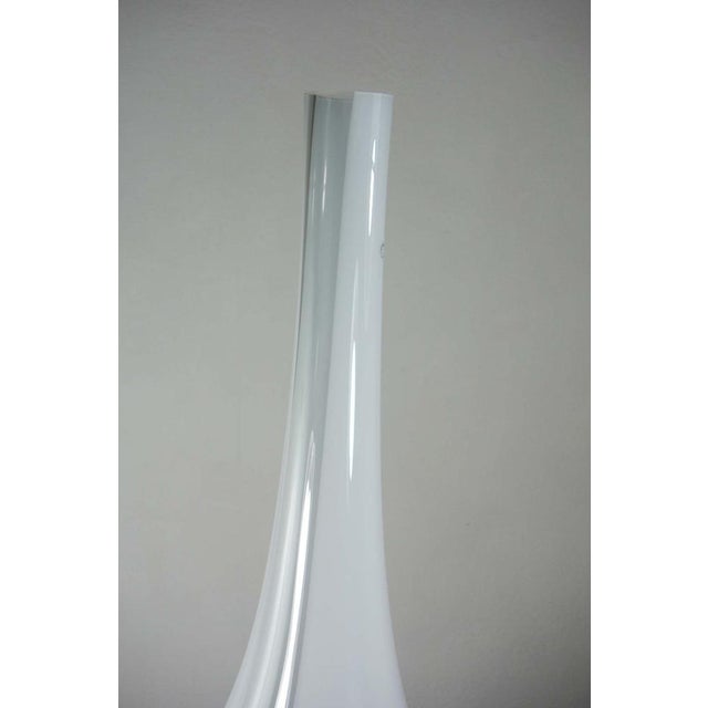 Italian Murano Glass Big White Vase by V. Nason & C., 1990s For Sale - Image 3 of 10