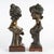 Brown Art Nouveau Bronze Sculptures attributed to Van Der Straeten, 1900s, Set of 2 For Sale - Image 8 of 9