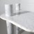 Mario Bellini 90s Mario Bellini "Il Colonnato" Style Carrara Marble Cylinder Transverse Leg Live Edge Table For Sale - Image 4 of 9