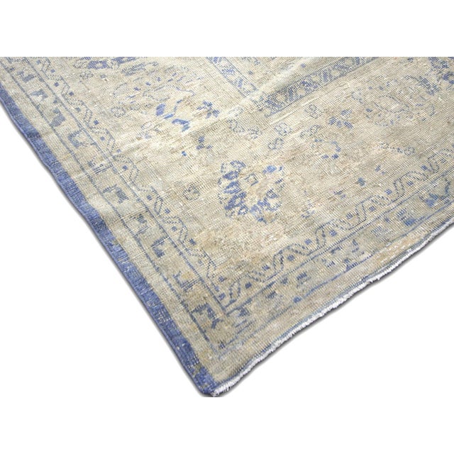 Traditional 1940s Turkish Oushak Rug For Sale - Image 3 of 6