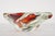 Mid 20th Century Handmade Clear & Orange Glass Ashtray For Sale - Image 5 of 11