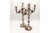 Silver 3-Light Candelabras with Cut-Out Sconces, Set of 2 For Sale - Image 5 of 8
