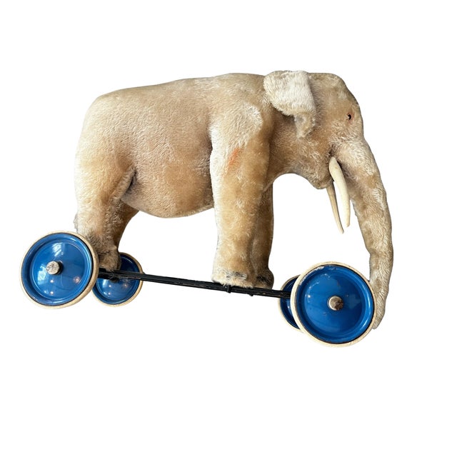 Elephant on Wheels from Steiff, 1950s For Sale - Image 4 of 10