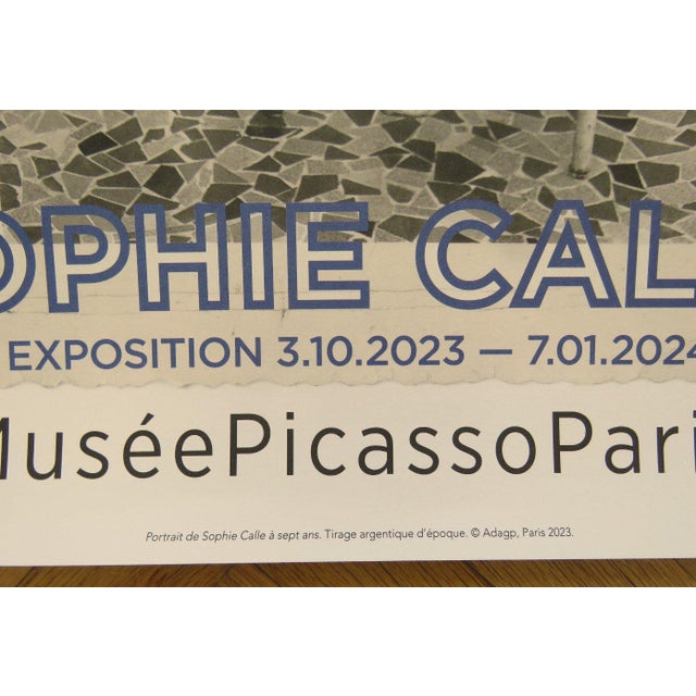 Paper Sophie Calle, Original Sophie Calle at Picasso's Exhibition Poster, 2020s, Print For Sale - Image 7 of 9