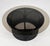 Wood Round Coffee Table in Black Lacquered Wicker and Smoked Glass, 1970s For Sale - Image 7 of 7