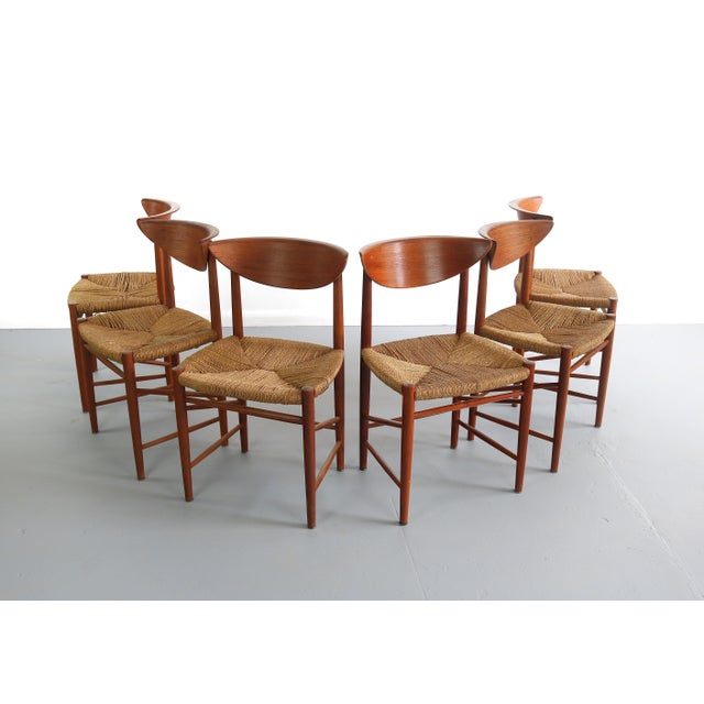 Set Of Six (6) Dining Chairs Designed By Peter Hvidt And Orla Möllgaard Nielsen, Denmark For Sale - Image 12 of 12