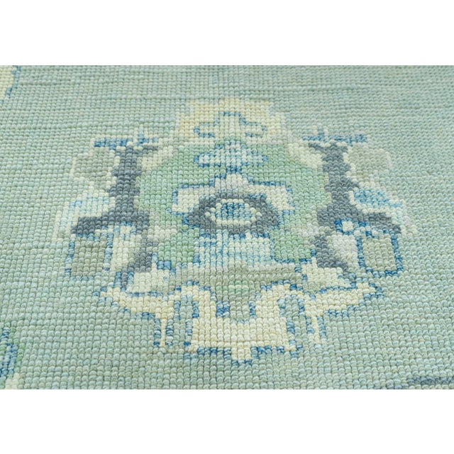 Textile Turkish Oushak Rug 4'3" x 6'1" #19166 For Sale - Image 7 of 8