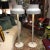 Fantastic off-white enameled floor lamps designed by Andres Pehrson, Atelje Lyntan for Bumling. Made in Sweden in the mid...