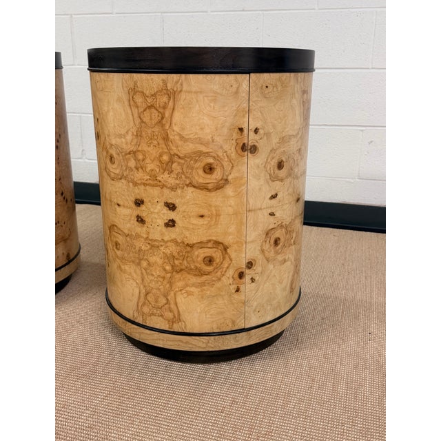 Henredon Ultra Rare Scene Two Drum Tables From Henredon For Sale - Image 4 of 9