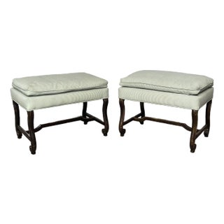 Pair of Late 20th Century Louis XIV Style Benches For Sale