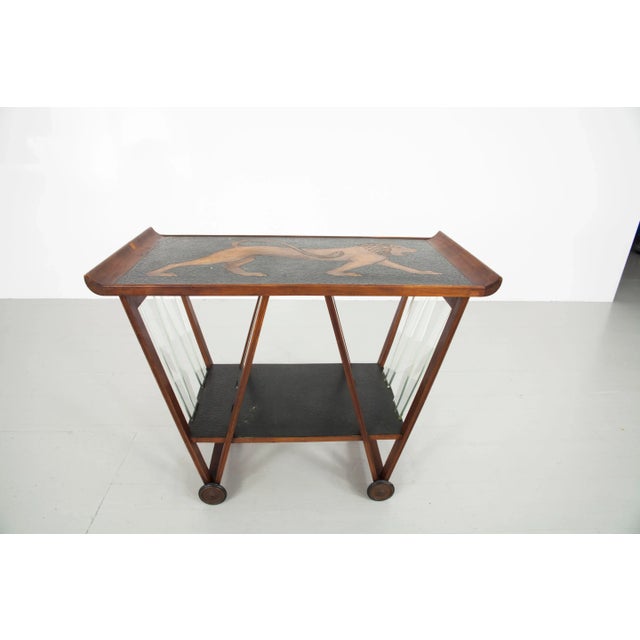 Italian Trolley with Lion Motif, 1940s For Sale - Image 16 of 18