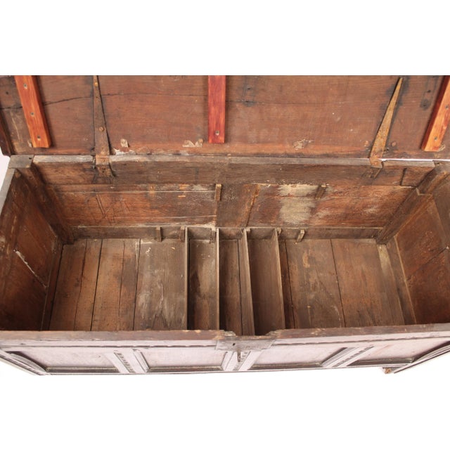 18th Century English Oak Trunk For Sale - Image 10 of 10