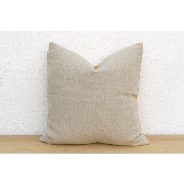 Royal Ribbon, Large Heirloom Bagh Phulkari Pillow For Sale In Los Angeles - Image 6 of 8