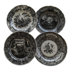 Beautiful Spode Plates Set of 4 Georgian Series Originally Introduced 1816-1830