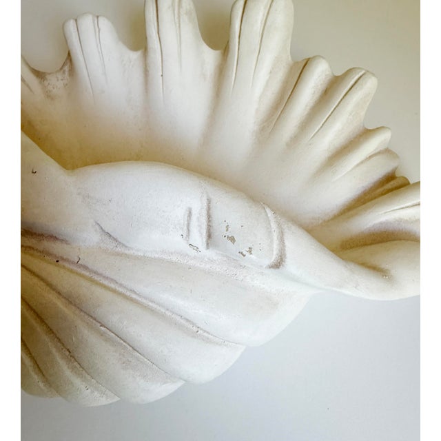 Sculpture Materials Serge Roche Style Clam Shell Wall Pockets - A Pair For Sale - Image 7 of 13