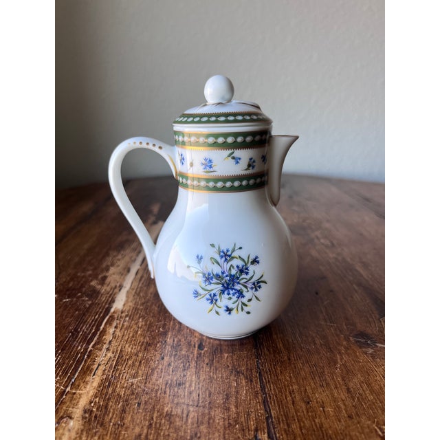 French Late 20th Century Ancienne Manufacture Royale De Limoges France Marie Antoinette Pattern Collection Creamer For Sale - Image 3 of 8