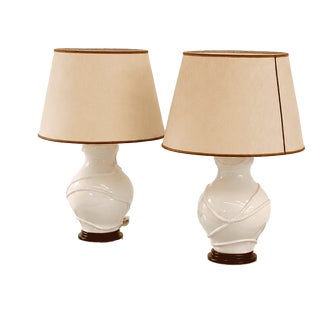 Ceramic Lamps with Naval Design, 1980s, Set of 2 For Sale