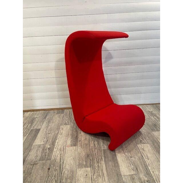 Red Vintage Amobe Lounge Chair by Verner Panton for Vitra, 1970s For Sale - Image 8 of 8